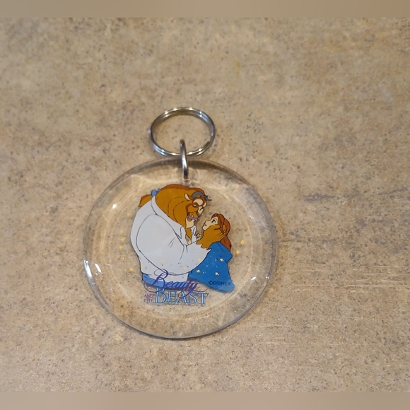 Disney Beauty and the Beast Keychain - Clear and Blue - Picture 3 of 5